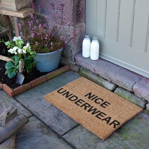 Kokosšķiedras kājslauķis 40x60 cm Nice Underwear – Artsy Doormats-image-4