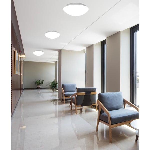 Balta griestu lampa ar stikla abažūru ø 40 cm Nina – Candellux Lighting-image-1