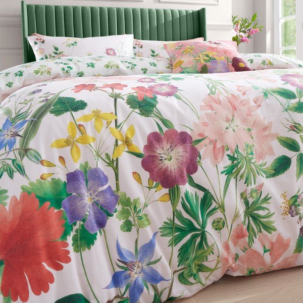Rozā vienguļamā kokvilnas gultas veļa 135x200 cm Cottage Meadow – RHS-image-4