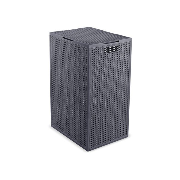 Tumši pelēks veļas grozs no pārstrādātas plastmasas 60 l Kaya – Curver