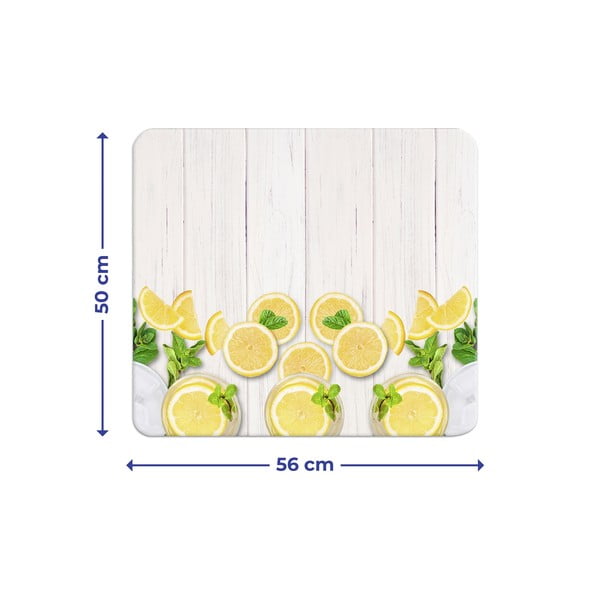 Rūdīta stikla plīts sienas aizsargplāksne 50x56 cm Lemons – Wenko-image-4