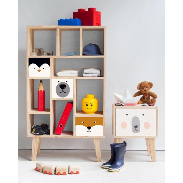 Balts grāmatu plaukts Little Nice Things Animals-image-1