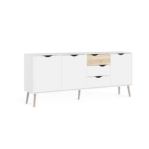 Balta kumode 196x82x39 cm Oslo – Tvilum-image-2