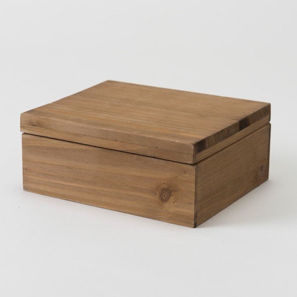 No egles koka izgatavota uzglabāšanas kaste Kompaktors Vintage, platums 18,2 cm-image-1