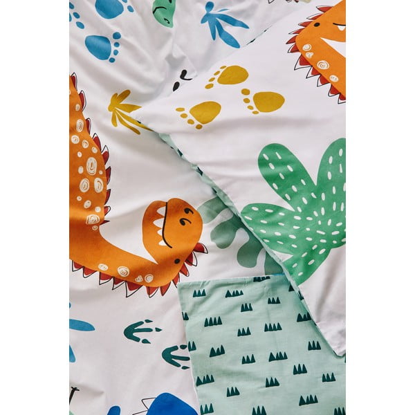 Kokvilnas bērnu gultas veļa 140x200 cm Dinos – Bonami Selection-image-1