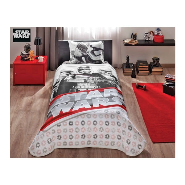 "Star Wars Stormtroopers" gultas pārklājs, palagi un spilvendrānas komplekts, 160 x 230 cm