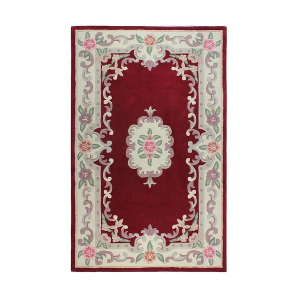 Sarkans vilnas paklājs Flair Rugs Aubusson, 75 x 150 cm