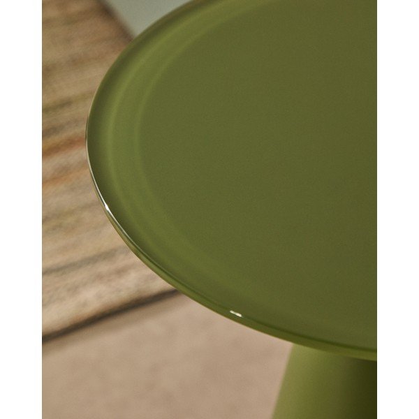 Apaļš sānu galdiņš ar stikla galda virsmu ø 35 cm Wilshire – Kave Home-image-4