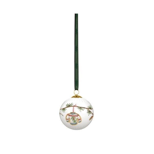 Porcelāna Ziemassvētku eglītes bumbiņa ø 6 cm Hammershøi Christmas Bauble 2025 – Kähler Design