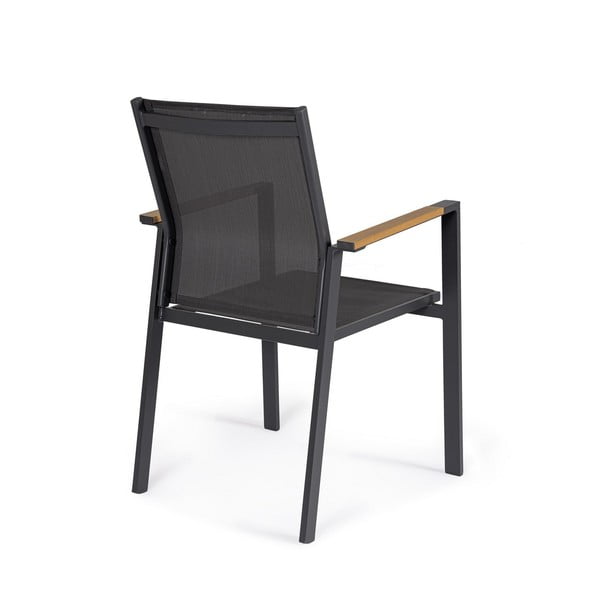 Antracīta pelēki metāla dārza krēsli (4 gab.) Heta – Bizzotto-image-3