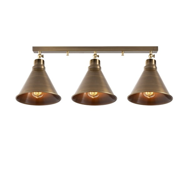 Bronzas krāsas griestu lampa ar metāla abažūru ø 20 cm Berceste – Opviq lights