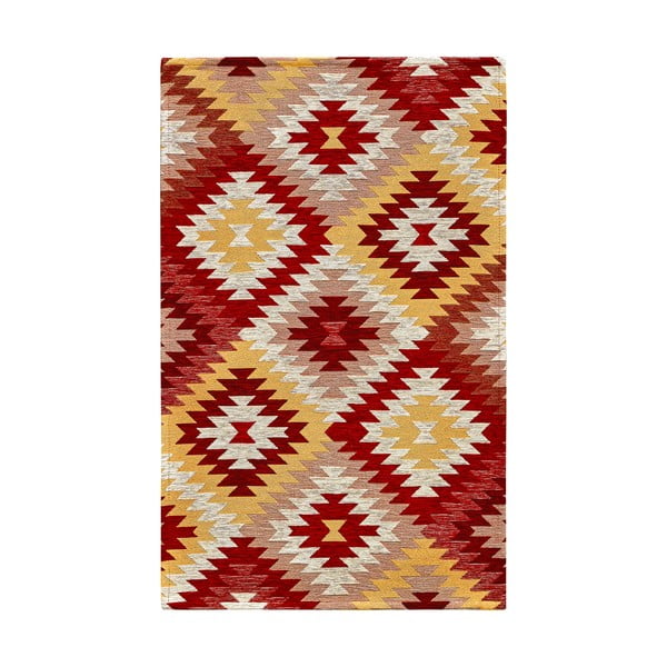 Sarkans/dzeltens mazgājams celiņa paklājs 55x115 cm Avana Rosso – Floorita