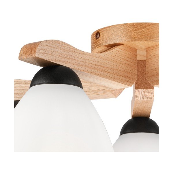 Balta griestu lampa ar stikla abažūru ø 16 cm Andreas – LAMKUR-image-4