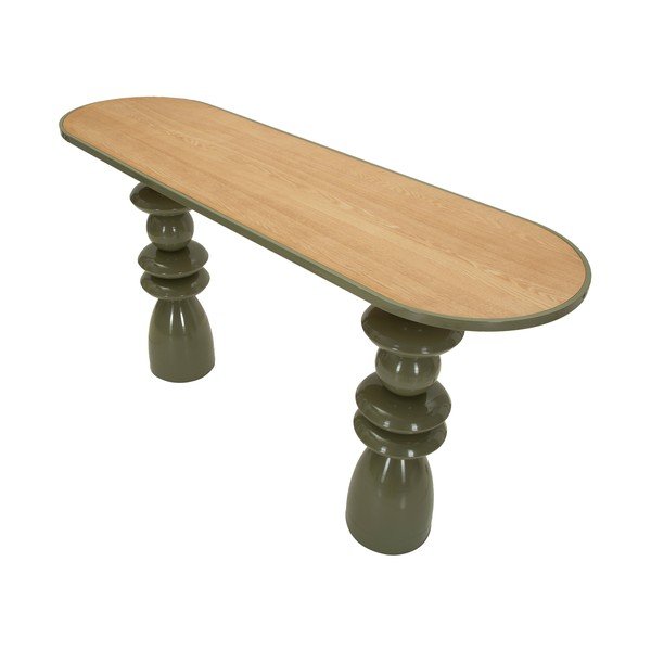 Zaļš metāla konsoles galds 45x150 cm Metal Console – Mauro Ferretti-image-3