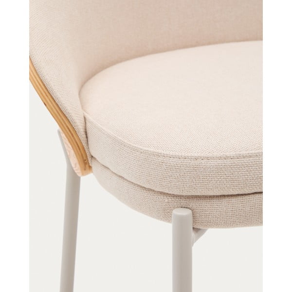 Bēšs/gaiša dabīga toņa bāra krēsls (sēdekļa augstums 77 cm) Eamy – Kave Home-image-2