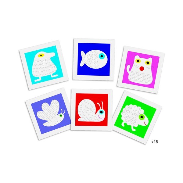 Attēlu komplekts, lai zīmētu Djeco Animaux-image-1