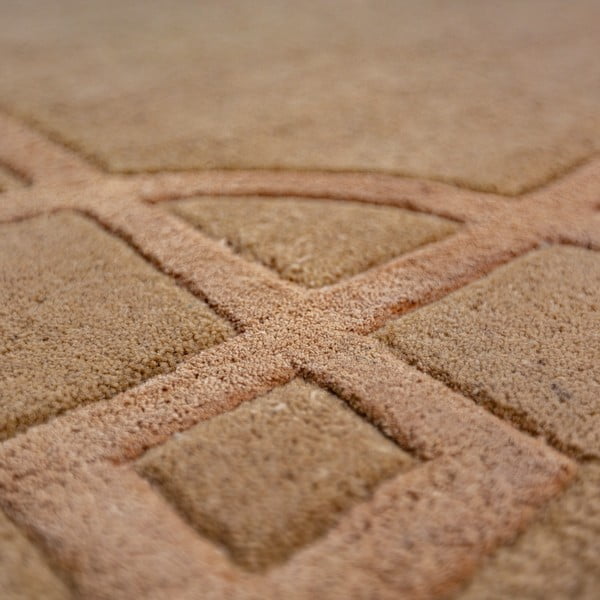 Terakotas oranžs ar rokām darināts vilnas paklājs 120x170 cm Gatsby – Flair Rugs-image-2