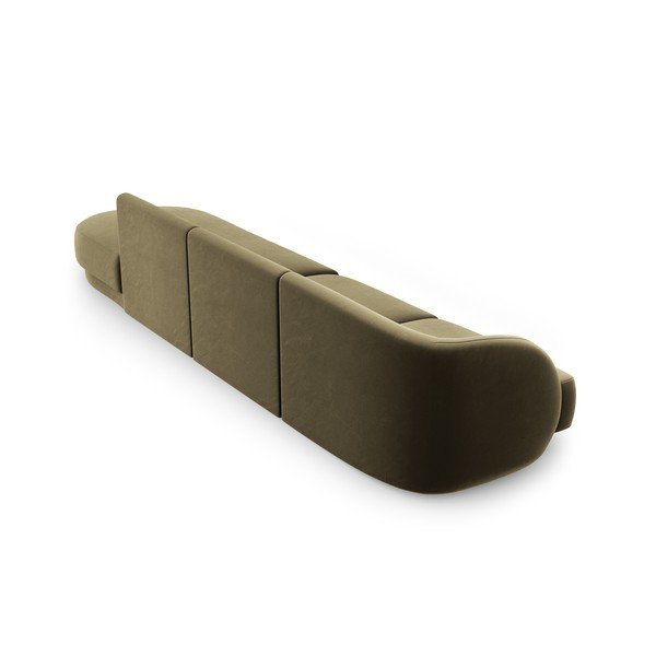 Zaļš samta dīvāns 302 cm Miley – Micadoni Home-image-4