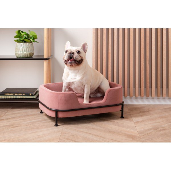 Rozā samta gulta mājdzīvniekiem Leitmotiv Puffed-image-1