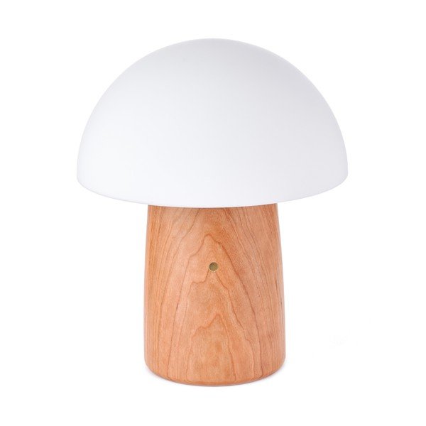 Dabīga toņa dimmējama galda lampa ar stikla abažūru (augstums 32 cm) Alice – Gingko