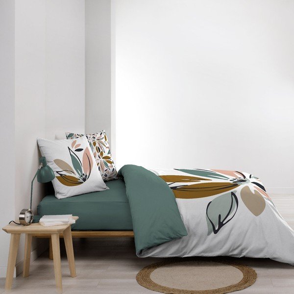 Balta divguļamā kokvilnas gultas veļa 240x220 cm Octavia – douceur d'intérieur-image-1