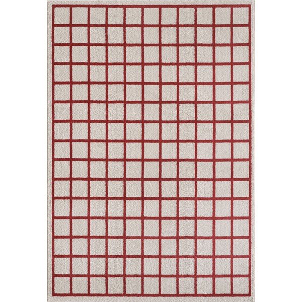 Sarkans/bēšs paklājs 160x230 cm Picnic – ESTE