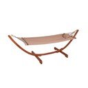 Dārza šūpuļkrēsls uz eikalipta koka konstrukcijas Garden Pleasure Hammock Madeira