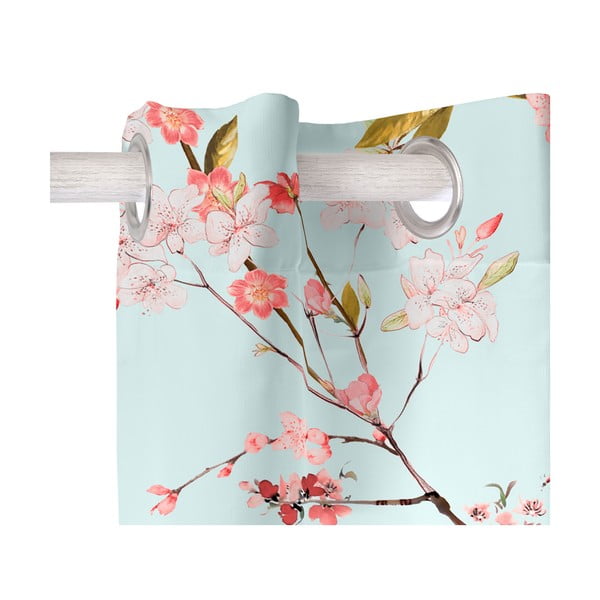 Piparmētru zaļš/rozā aizkars 140x300 cm Chinoiserie – Happy Friday-image-2