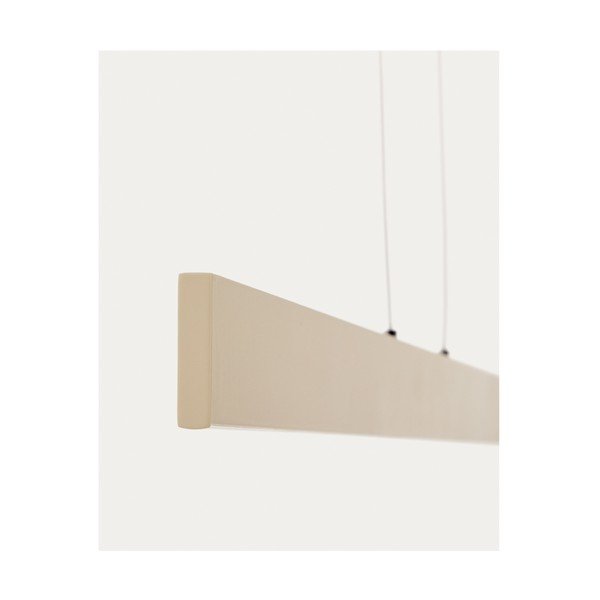 Bēša LED piekaramā lampa ar metāla abažūru Boadella – Kave Home-image-4