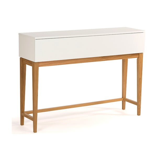 Balts konsoles galds Woodman Blanco-image-3