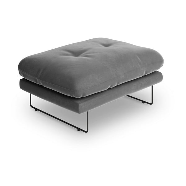 Pelēks samta kāju soliņš Windsor & Co Sofas Gravity-image-2