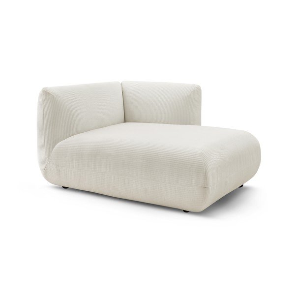 Balts velveta modulārais dīvāns (ar labo stūri) Lecomte – Bobochic Paris-image-3