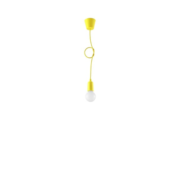 Dzeltena piekaramā lampa ø 5 cm Rene – Nice Lamps