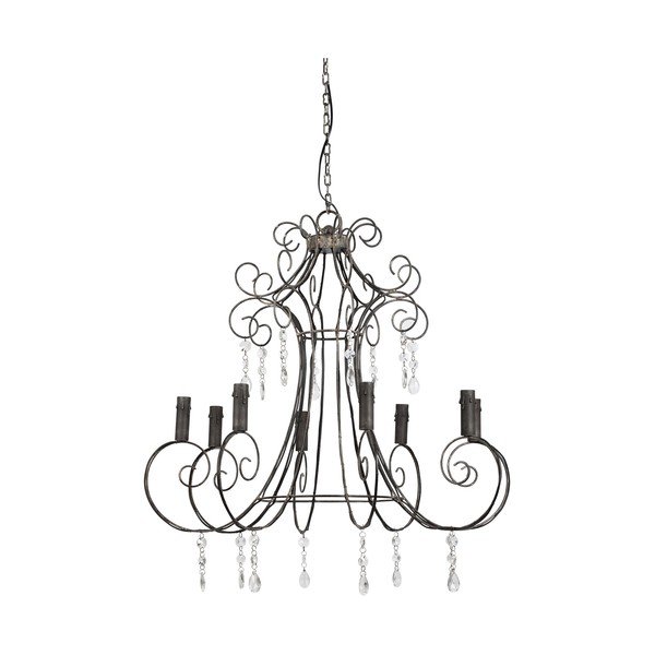 Pelēka piekaramā lampa 82x82 cm Brissac – Côté Table-image-3