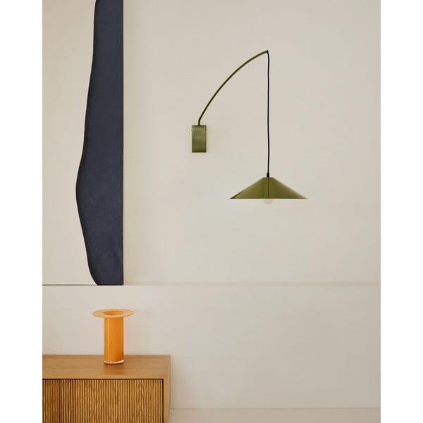 Zaļa sienas lampa ø 35 cm Kally – Kave Home-image-1