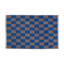 Zils/brūns vannas istabas paklājiņš no organiskās kokvilnas 50x80 cm Retro – Mette Ditmer Denmark
