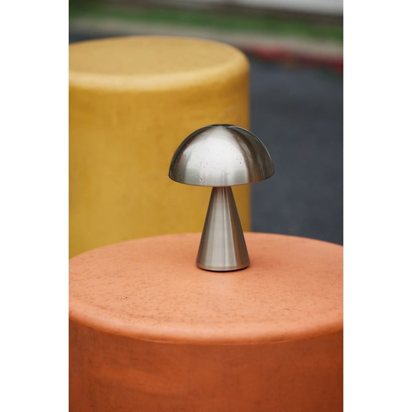 Tumši pelēka LED galda lampa ar regulējamu spilgtumu (augstums 20 cm) Mush – Hübsch-image-3