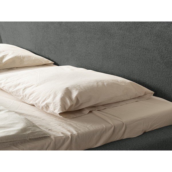 Tumši pelēka polsterēta divvietīga gulta ar redelēm 180x200 cm Makana – Makamii-image-4