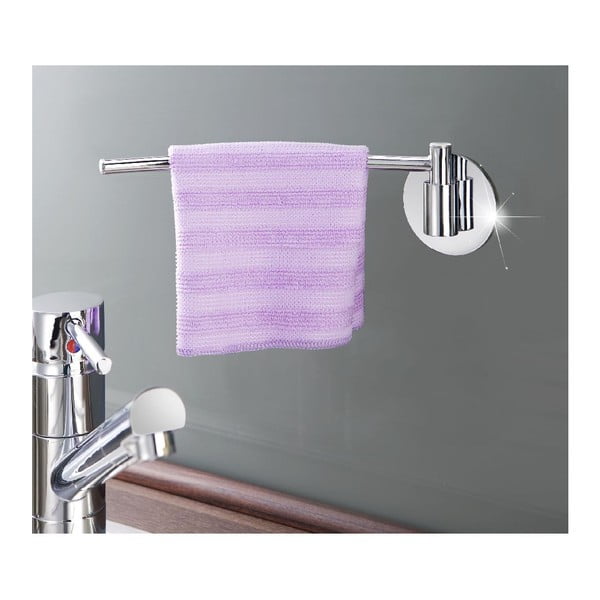 Nerūsējošā tērauda pašturošais dvieļu žāvētājs Wenko Turbo-Loc, slodze līdz 40 kg-image-1