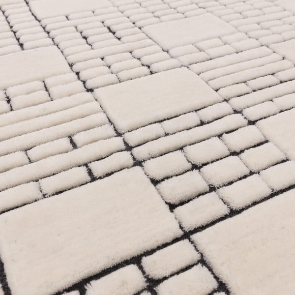 Bēšs vilnas paklājs 170x120 cm Empire – Asiatic Carpets-image-3