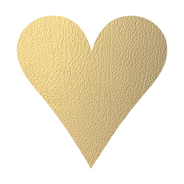 Galda paliktnis no ekoloģiskās ādas 30x30 cm Heart Hippo – LIND DNA