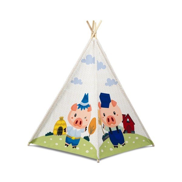 Kokvilnas teepee Mr. Fox Little Pigs-image-1
