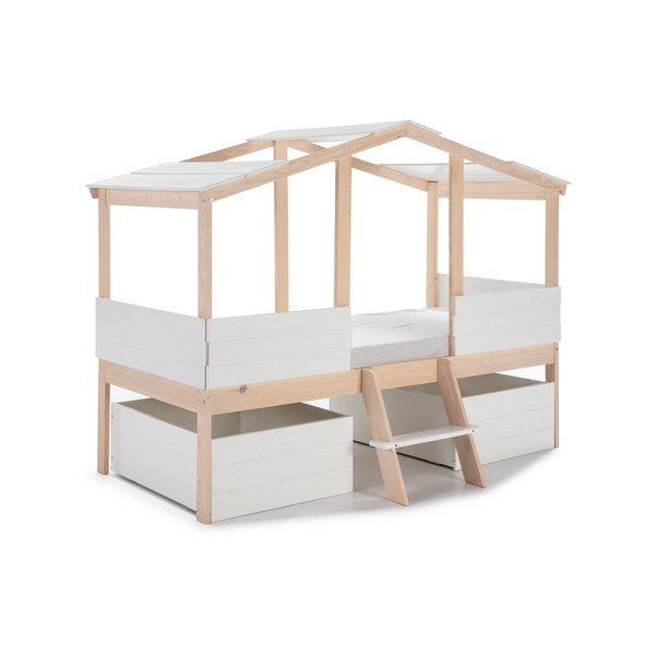 Baltas atvilktnes zem bērnu gultas (2 gab.) Parma – Marckeric-image-2