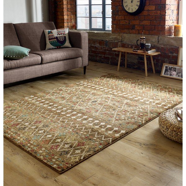 Tumši brūns paklājs Flair Rugs Odine, 160 x 230 cm-image-4