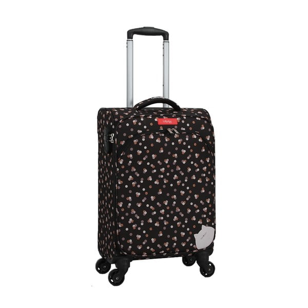 Melna bagāžas soma uz 4 riteņiem Lollipops Rubby-image-3
