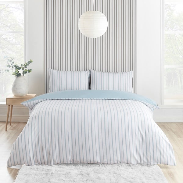 Balta/zila divguļamā gultas veļa 230x220 cm Meadowsweet Floral – Catherine Lansfield-image-2