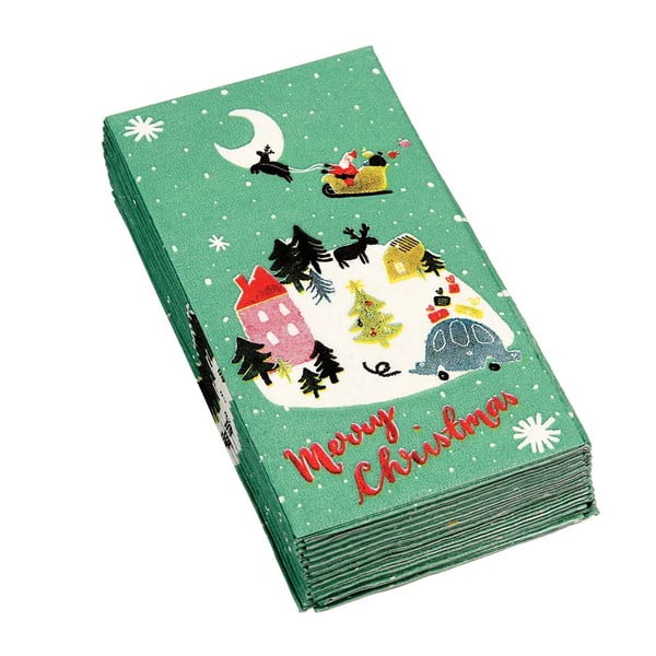 12 Ziemassvētku salvešu komplekts Rex London Christmas Wonderland