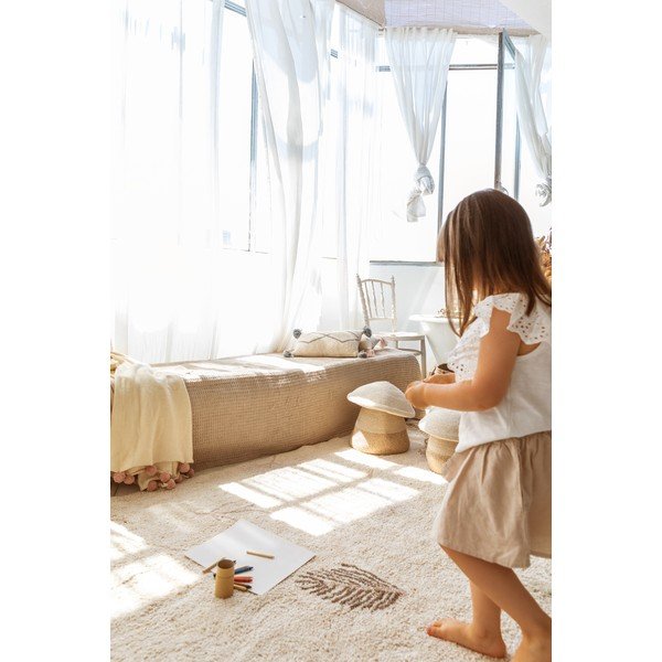 Krēmkrāsas mazgājams/ar rokām darināts kokvilnas bērnu paklājs 170x240 cm Pine Forest – Lorena Canals-image-4