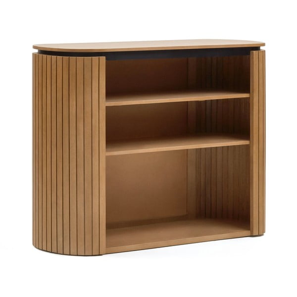 Grāmatu plaukts no mango koka dabīgā krāsā 120x90 cm Licia – Kave Home-image-2