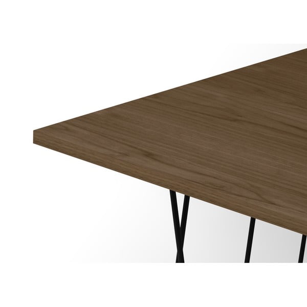 Žurnālgaldiņš ar valriekstu virsmu un melnām kājām TemaHome Helix-image-3